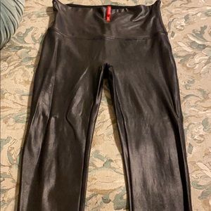 Spanx leather leggings